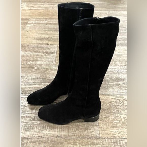 NIB $795 Rag &Bone Aslen Knee High Black Suede Boots Size: 36 - Picture 5 of 16